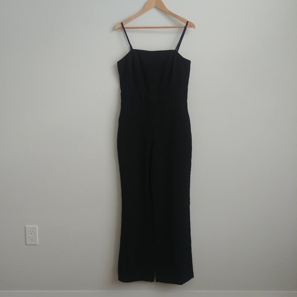 Banana Republic classic black tank spaghetti strap jumpsuit size 6 - Picture 1 of 14